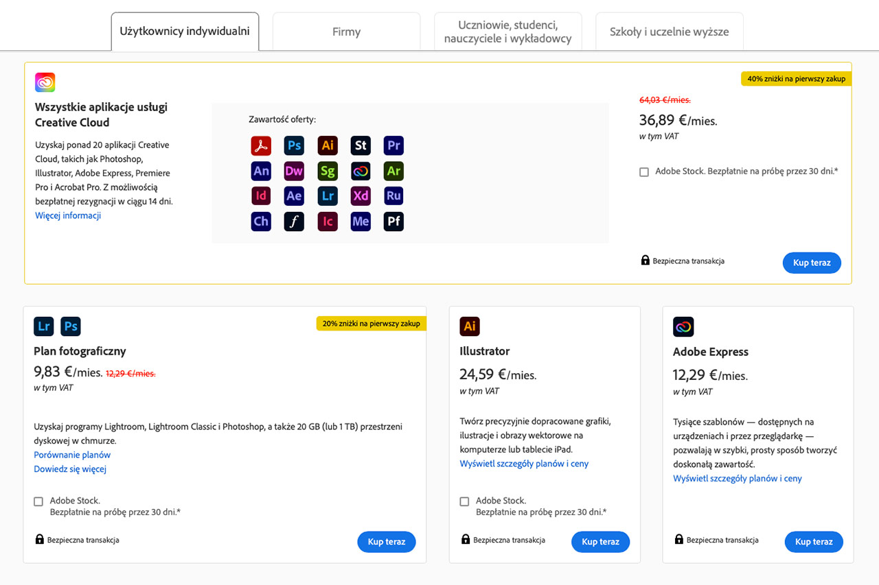 Adobe Creative Cloud - czy warto? | Fotografia Stockowa