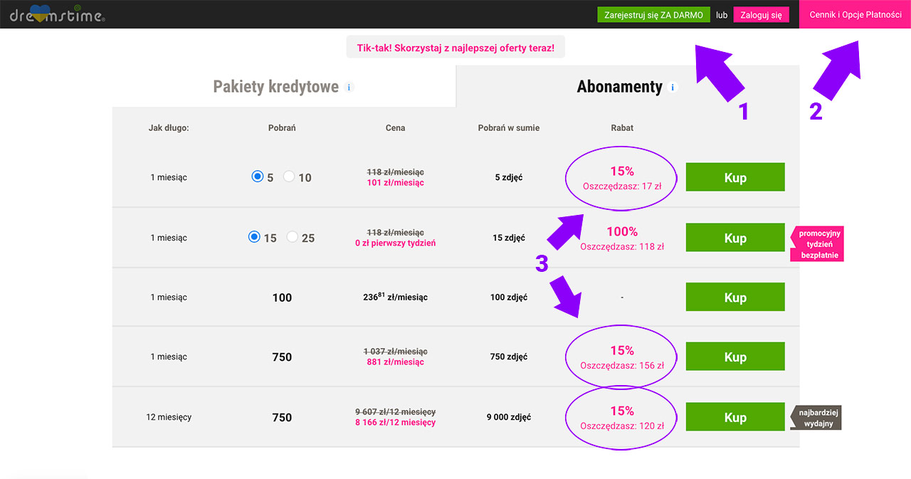 Oferta rabatowa 15% zniżki od Dreamstime | Fotografia Stockowa