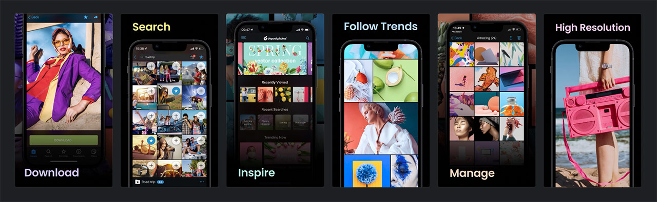 Aplikacja mobilna Depositphotos: Stock Photos | Fotografia Stockowa