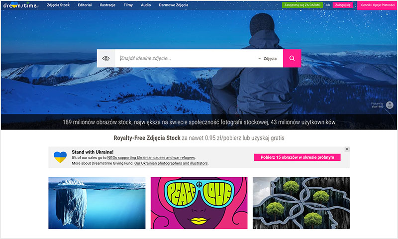 Odwiedź stronę Dreamstime